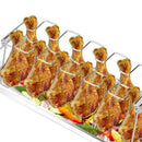 Chicken Holder Rack Grill Stand Roasting For BBQ Non Stick Stainless SteelFT