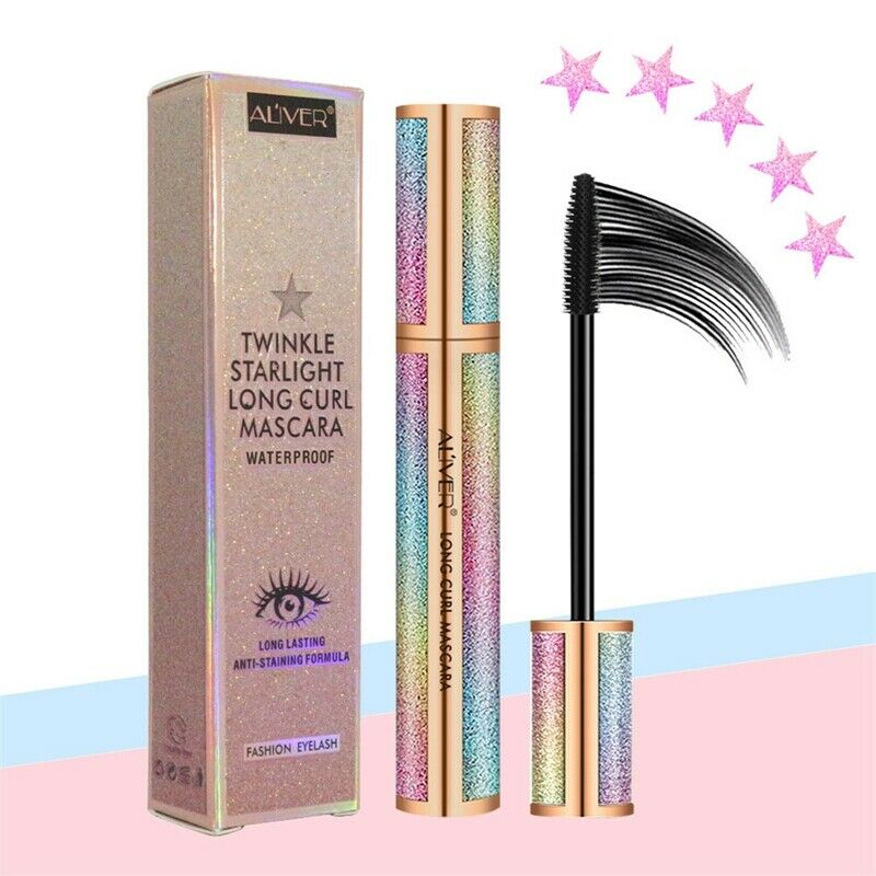 Aliver 1Pc Waterproof Mascara Black Waterproof Makeup Eyelash Long Curling  B6G7