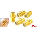 5 Pcs F-Type Female to Female Coaxial Barrel Coupler Adapter Connector O5T4