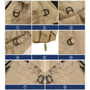 Multi Pocket Photography Hunting Fishing Vest Jacket Waistcoat Gray L Fabric