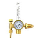 Copper Argon Gas Meter Flow Meter Regulator Gauge External Thread