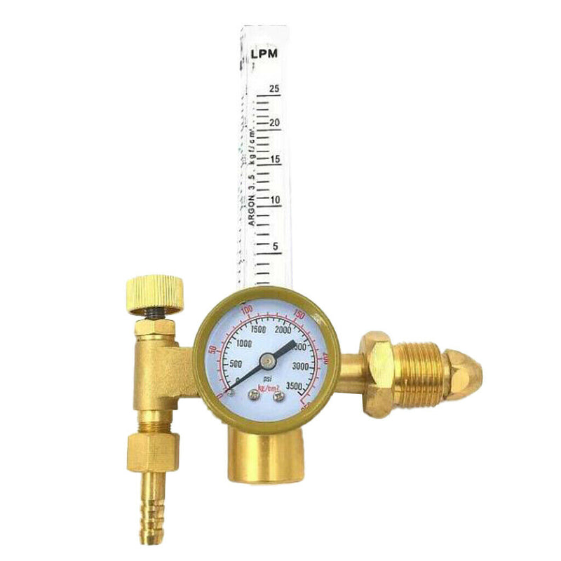 Copper Argon Gas Meter Flow Meter Regulator Gauge External Thread