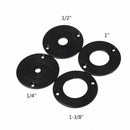 Aluminum Router Table Insert Plate w/4 Rings Screws for Woodworking Benches
