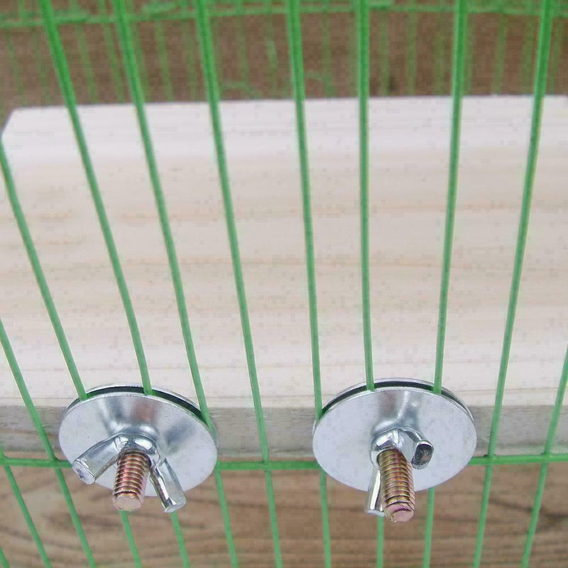 Pet Bird Parrot-Chew Toys Wood Hanging Swing-Cages Parakeet Stand Platform D1J4