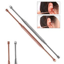 2Pcs Stainless steel earpick ear wax stick remover curette cleaner ear toolsME