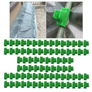 Set Of 80 Durable Plastic Greenhouse Film Clamps Sunshade Net Hoop Clips