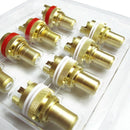 8pcs Red+White RCA Female Socket Chassis High Quality RCA CMC Female Connec C4S9