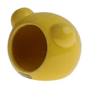 Ceramic Hamster Bed Comfortable Sleeping Small Animal Pet House Yellow