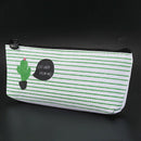Canvas students' school bag box pencil case wallet wallet cosmetic bag cact