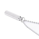 Stainless Steel Unisex Cylinder Shape Urn Pendant Chain Necklace