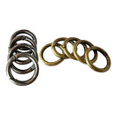 10Pcs Wholesale Round Push Gate Snap Open Hook Spring Ring Key Chain Camping