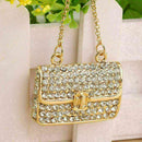 Modern Crystal Rhinestone Handbag Charm Pendant Keychain Bag Keyring Key Ni A8X4