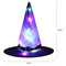 Halloween  LED Luminous Hat Party Decorative Glowing Witch Hat (Purple) A#S