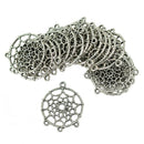 20Pcs Dream Catcher Charm Pendants Connector 4 Holes for DIY Jewelry Making