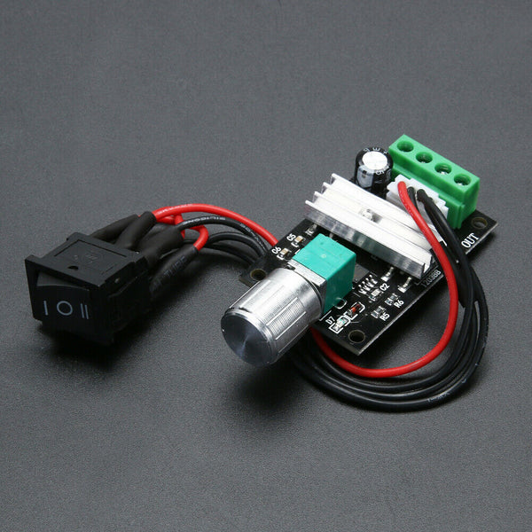 6V 12V 24V 3A PWM DC Motor Speed Controller Forward Reverse /w Switch #gib