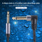 6.35mm Stereo Male to Dual Right Angle 6.35mm Male Y Splitter Cable 59 inch