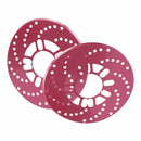 Universal Car Red Aluminum Alloy Brake Disc Trim 2pcs