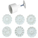 6 Rose Flower Stamps Moon Cake Decor Mould Round Mooncake Mold DIY Tool 50g
