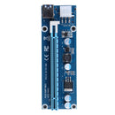 USB 3.0 PCI-E Express 1x to16x Extender Riser Card Adapter SATA 6Pin Power