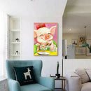 Pig 5D Full Round Rhinestones Drill Diamond Painting Rhinestone Art Picture