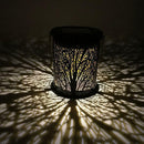 Metal Rattan Outdoor Solar Hanging LED Light Garden Yard Decoration Lamp SN9F