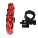 Bicycle 5 LEDs Rear Light Tail Back Strip Lamp Waterproof Anti-shock
