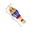 Baby Kids Children Random Lovely Wooden Cartoons Animal Whistle  Toys  Z