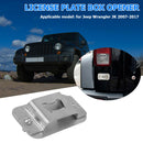 For Jeep Wrangler JK 07-17 Accessories License Plate Delete Bottle Opener