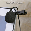 3.5mm Tie Clip Microphone Omnidirectional PC Phone Mini Wired Audio Mic A