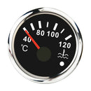 Style Line 2'' Electrical Water/Oil Temperature Gauge (Black Dial Face, 316