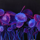 3 pcs Simulation Aquatic Plastic Plants Aquarium Ornament Jewelry Purple R2C6