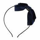 1X Sweet Cute Korea Style Big Bowknot Hair Band Bow Headband(dark blue)