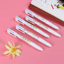 4 Colour retractable ballpoint pen black blue red green ink rubber grip ME
