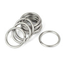 M5 x 50mm 304 Stainless Steel Strapping Welded Round O Rings 10 Pcs P1Y9