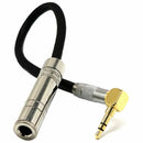 6.35 Female Mono to 3.5 Male Plug Jack Stereo Hifi Mic Audio Extension Cabl