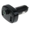 Bluetooth Car Kit MP3 Player FM Transmitter Radio Adapter Dual USB Black