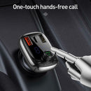Bluetooth 5.0  Car Charger Adapter Dual USB Type-C TF Card 3 Ports Fast Charge