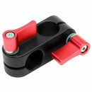 90 Degree Right Angle 15mm Rod Rig Clamp Adapter for 5D2 5D3 A7sGH4 DSLR CamP3A6