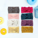 8pcs Infants Cotton Bowknot Wide-brimmed Hairbands Child Baby Hair Supplies