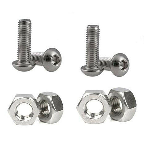 500pcs/box Stainless Head Screws Nuts Assorted Kit Industrial Fasteners