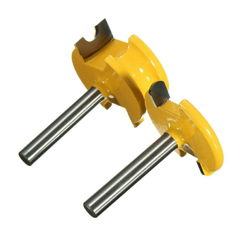 2pc 1/4" Shank Canoe Flute and Bead Router Bit Wood Cutter Woodworking Tool