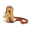Woven Straw Shoulder Bag Women PU Splicing Beach Travel Small Money Pouch