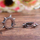 Rivet Spike Ear Clip Earrings Stainless Steel Ear Studs Earrings Punk Jewelry ME