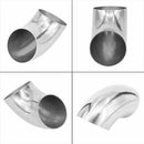 60mm OD Stainless Steel Car Exhaust Weld 90Degree Bend Elbow Pipe  WZN NRI