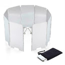 Stove Wind Deflector 9Plates Foldable Camping Cook X7T4 Stove G Shield Wind E5S0
