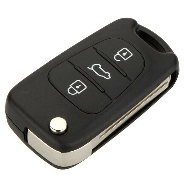 Replacement 3 Button Keyless Entry Remote Control Folding Flip Car Key Fob