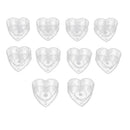 10 Heat Heat-Resistant Clear Plastic Tea Light Cup DIY Wedding Candle Craft