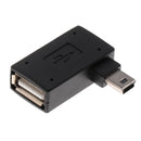 Mini USB2.0 OTG Host Adapter Left Angle Mini USB Male To USB Female Adapter