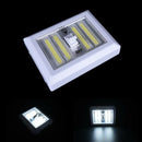 4* COB LED Light Switch Wall Night Lights Battery Operated Closet LampBDlj