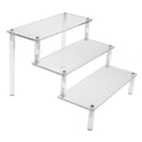 3 Ladder Tabletop Riser Display Protection Removable Rack Stand Organizer